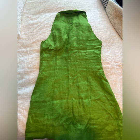 & Other Stories Green Linen Halter Mini Dress | NWT | EU 38 / US 6 - Picture 10 of 10